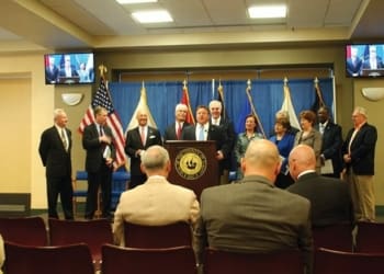 Albany County Executive Dan McCoy introduces the completed Countywide Government Efficiency Plan that shows how local and county governments could save funds and help taxpayers through consolidation