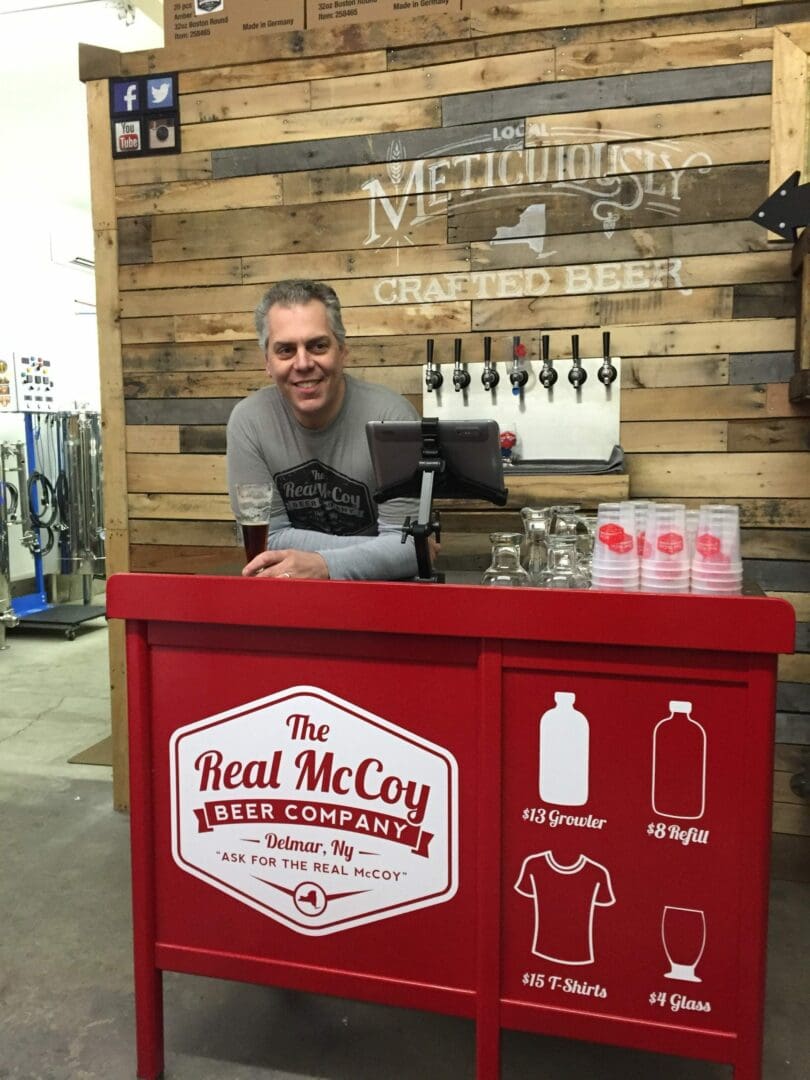 The Real McCoy is opened for business, with owner Mike Bellini behind bar.  Tricia Cremo/Spotlight