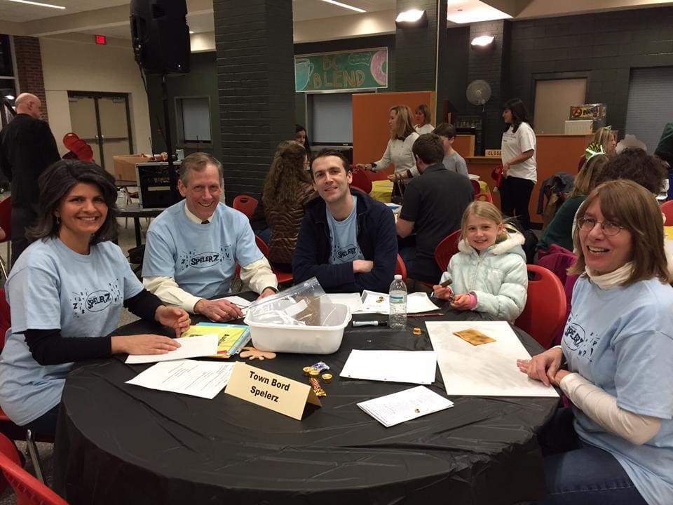 Last year, members of the Bethlehem Town Board, here as “Town Bord Spelerz,” lent a helping hand at BOU’s spelling bee event. Submitted photo