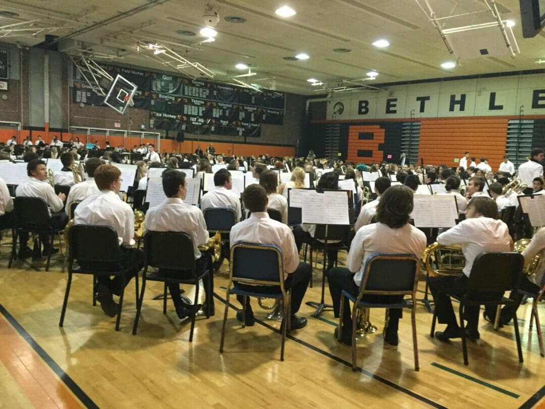 The combined high school and middle school ensemble for Bethlehem’s district-wide 2016 Band Festival concert. Tricia Cremo/Spotlight