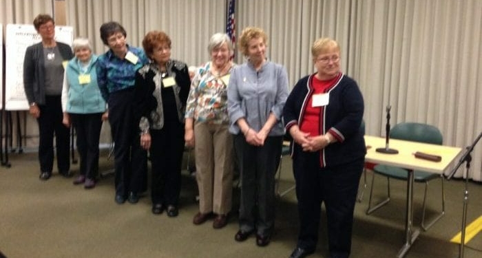 From left, Joyce Demoly, 
Debbie Gall, Carol Ackerman, Maris Hart, Kathy Schimanski, Joan Richardson and Judy Ciccio. Photo submitted