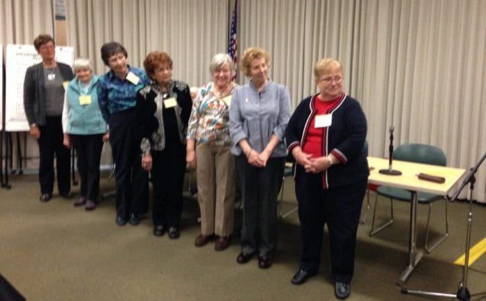 From left, Joyce Demoly, 
Debbie Gall, Carol Ackerman, Maris Hart, Kathy Schimanski, Joan Richardson and Judy Ciccio. Photo submitted