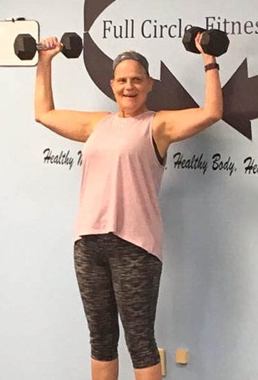 Grace Marschall, 55, underwent emergency bypass surgery four years ago. Now, she lifts, runs, and even does Zumba at Full Circle Fitness NY in Colonie. Kassie Parisi/Spotlight