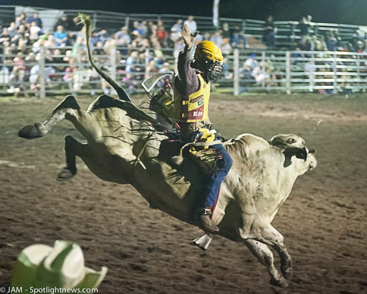 Spotted: Double M Professional Rodeo on July 15 in Ballston Spa, NY.