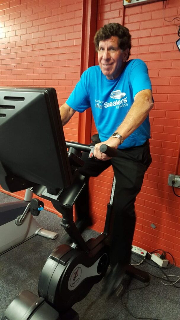 Delmar resident Alan Lobel has logged nearly 14,000 miles and burned more than 650,000 calories on the Expresso Bike over the last seven years. Rob Jonas/Spotlight