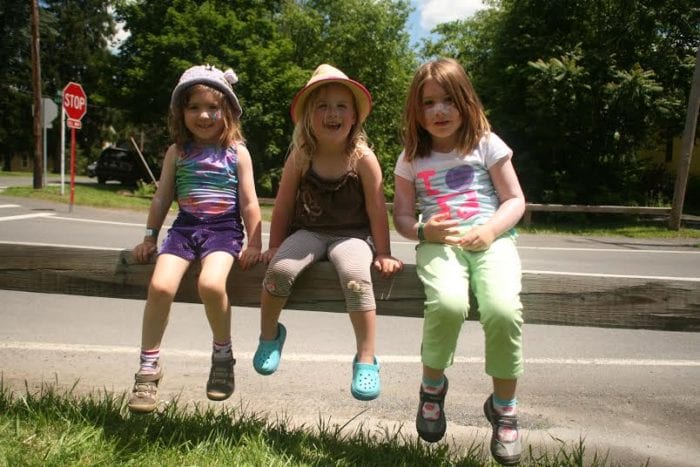 These three girls soak up some sunshine during last year’s Summer Festival. Photo provided by Indian Ladder Farms