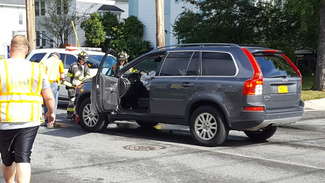 Emergency crews responded to a two-car accident at the intersection of Kenwood Avenue and Adams Street Tuesday, Aug. 2. Rob Jonas/Spotlight