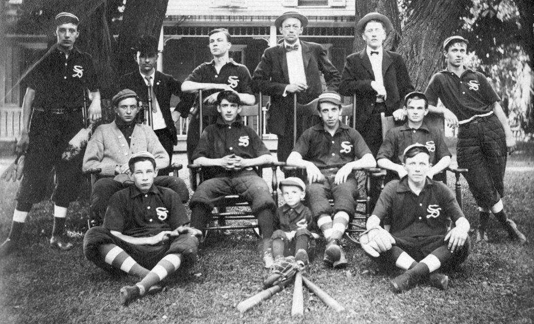The Slingerlands Village Wonders dominated the local amateur baseball scene for several years after the turn of the century. Though eventually phased out by larger leagues, the team’s legacy lives on through its players who became household names elsewhere.
(Photo courtesy Town of Bethlehem archives)