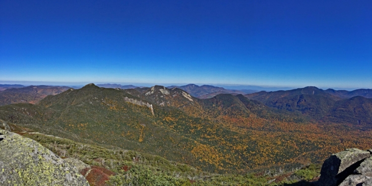 The view from Basin Mountain, one of the 46 Adirondack high peaks, on Thursday, Oct. 6.