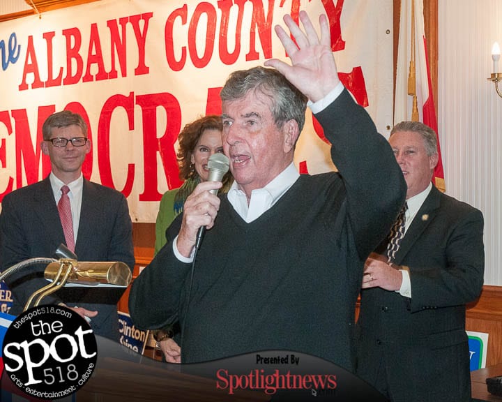 State Sen. Neil Breslin at the Polish American Citizens Club on Election Day (photo by Jim Franco/Spotlight News)