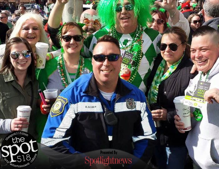 Party with the boys in blue on St. Patricks Day. Photo by Bill Decker