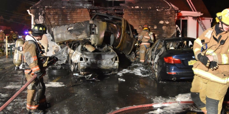 Colonie Police said Michael Carr slammed his 2006 BMW into the side of a local tavern, but not before crashing into two parked cars and pinning passenger Niko Dinovo inside the fiery wreckage.
(Photo by Sidewinder Photography for Spotlight News)
