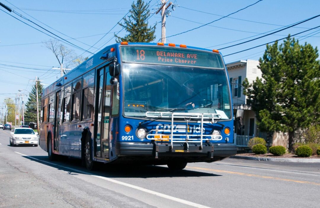 Through at least October, this section of CDTA bus route 18 will be re-routed to Elsmere and Kenwood avenues. // Photo: Mike Hallisey.