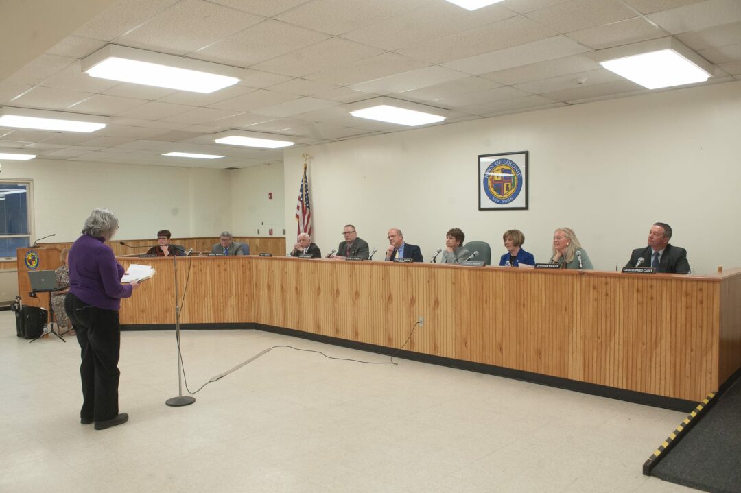 A recent Town Board meeting (photo by Jim Franco/Spotlight News)