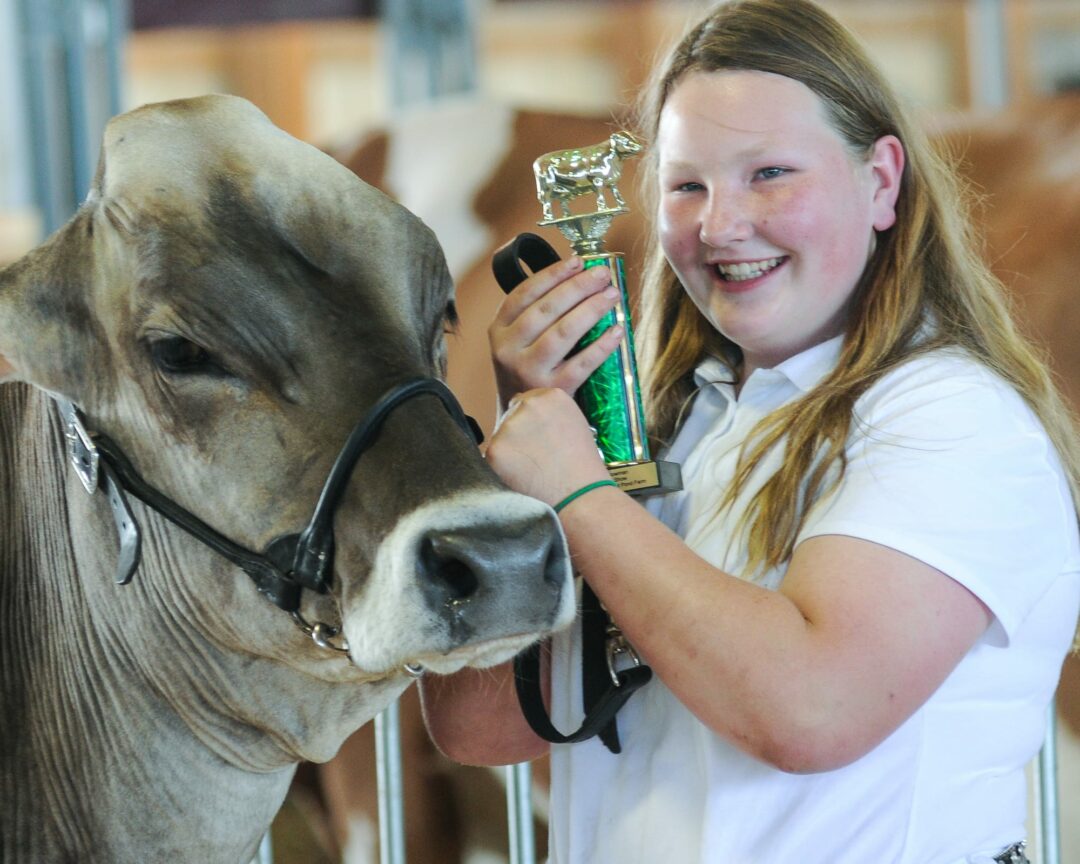 Holly VanWie after winning Master Showman at the Altamont Fair. (Photo by Jim Franco/Spotlight News)