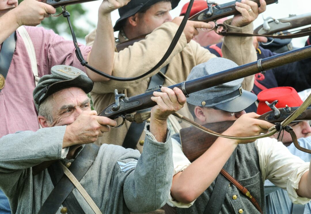 Participants at the Living History event at Schuyler Flatts (Photo by Jim Franco/Spotlight News)