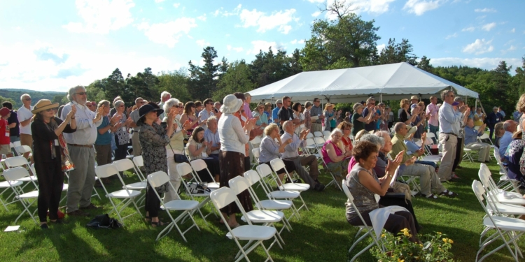 MHLC supporters 
celebrate 25 years during an outdoor event earlier 
this year. Photo submitted