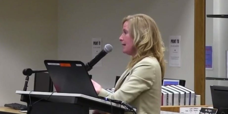 BCSD Superintendent Jodi Monroe presents potential timeline for developing a strategic plan during the Board of Education meeting on Aug. 9. Bethlehem Schools /  YouTube