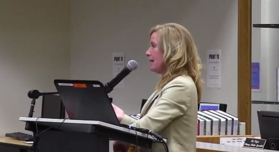 BCSD Superintendent Jodi Monroe presents potential timeline for developing a strategic plan during the Board of Education meeting on Aug. 9. Bethlehem Schools /  YouTube