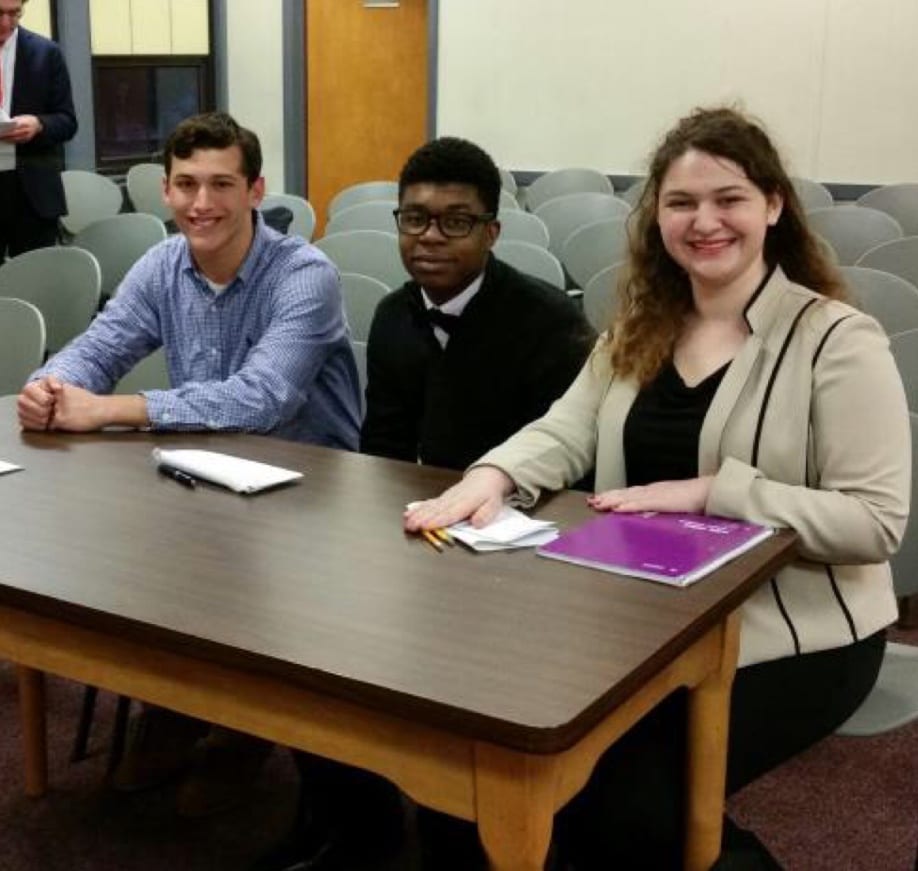 Bethlehem Youth Court volunteers Ethan Royka, Jonathan Caldwell and Sarah Cohen                                             Report photo