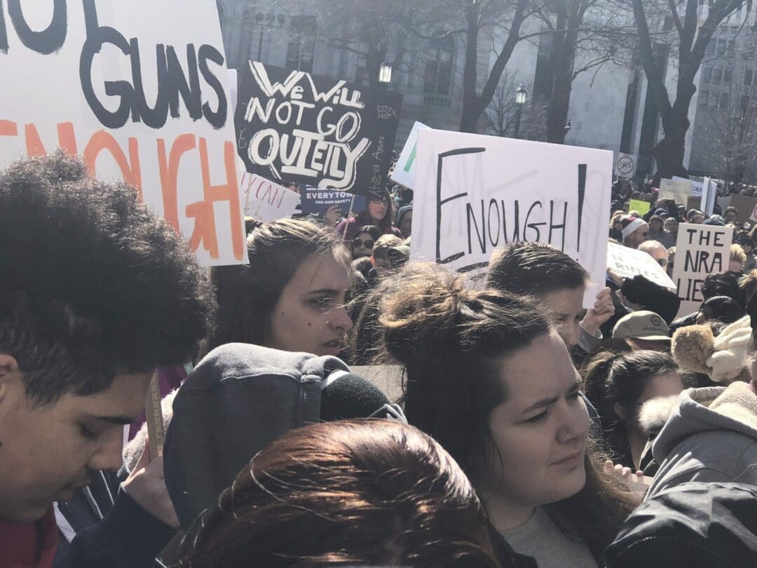 The March for Our Lives rally at the state Capitol (Photo by Ali Hibbs)