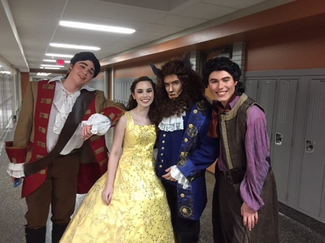 Delaney Beck and Ian Meyer star as Belle and The Beast in Stage 700’s production of Disney’s “Beauty and the Beast.” 
Photo courtesy of Colleen Bonacci