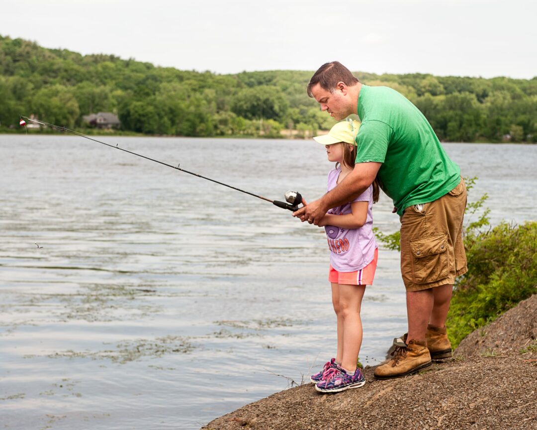 A father and daughter during the fishing derby Jim Franco/Spotlight News