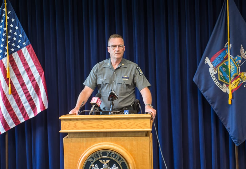 Maj. Robert Patnaude speaks at a press conference on Wednesday, June 13. (Jim Franco/Spotlight News)
