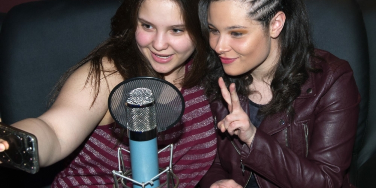 Madison VanDenburg and Moriah Formica at the Modern Day Music School in Clifton Park (Jim Franco/TheSpot518)