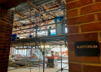 Bethlehem Central High School’s renovated auditorium is expected to be complete by April 2020.Diego Cagara / Spotlight News