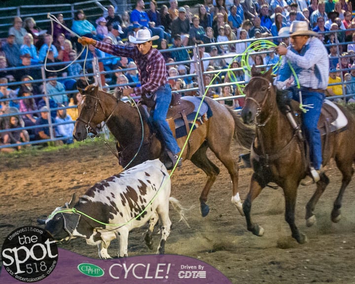 Double M Rodeo Friday, Aug. 9 in Malta. Full house and full speed.