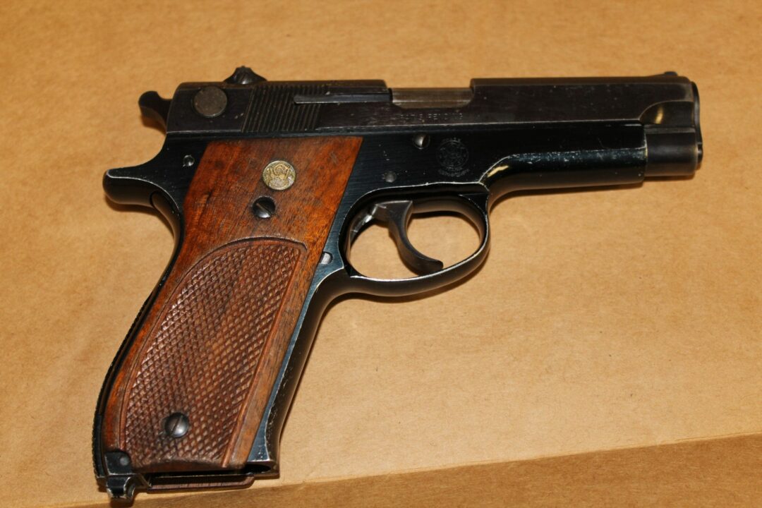 An illegal handgun confiscated by Colonie police. Photo via Coloinie police