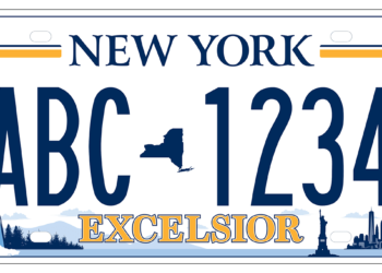 New York's new license plate. (Photo via state DMV)