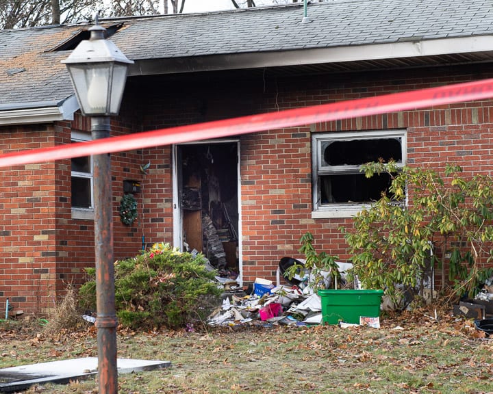The home at 43 Grandview Drive that was the scene of a fatal fire (Jim Franco/Spotlight News)