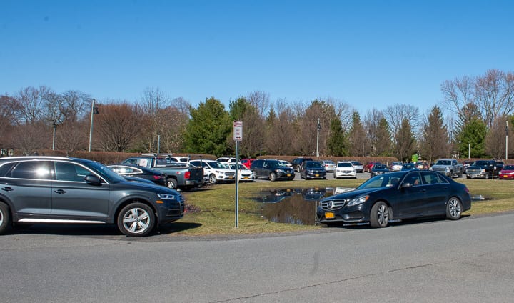 The Crossings parking lot last weekend (Jim Franco / spotlightnews.com