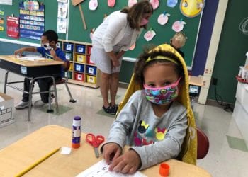 Masks and social distancing are both the norm as school started up its first week of classes.
Bethlehem Central 
School District