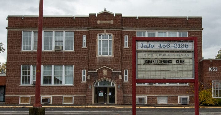 The former Colonie Community Center on Central Avenue (Jim Franco / Spotlight News)