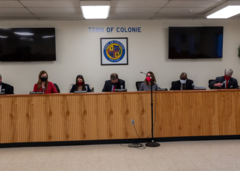 The new Colonie Town Board is split three-three. (Jim Franco/Spotlight News)