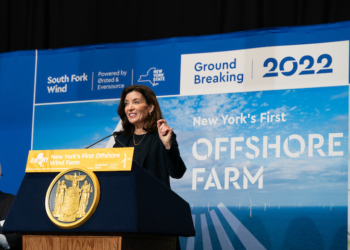 Governor Kathy Hochul today, alongside United States Secretary of the Interior Deb Haaland and other elected officials, celebrated the start of construction of South Fork Wind, New York’s first offshore wind project, jointly developed by Ørsted and Eversource off the coast of Long Island.