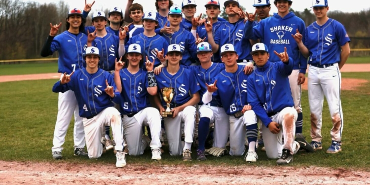 Team photo from the Shaker Baseball Twitter page.