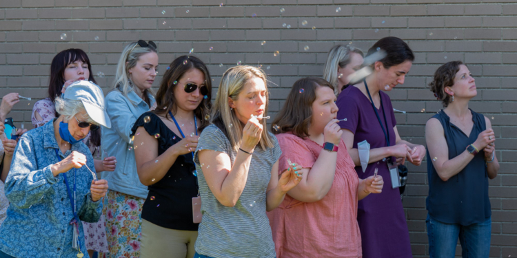 Bubbles are blown during a Vigil of Hope held at Shaker High School for teacher Meghan Marohn, who has been missing since March 27.


Jim Franco / Spotlight News