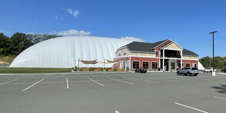 The Afrims Sports Complex dome on Watervliet Shaker Road. (Jim Franco/Spotlight News)