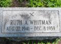 Ruth Whitman's grave at Cavalry Cemetery in Glenmont. (Jim Franco/Spotlight News)
