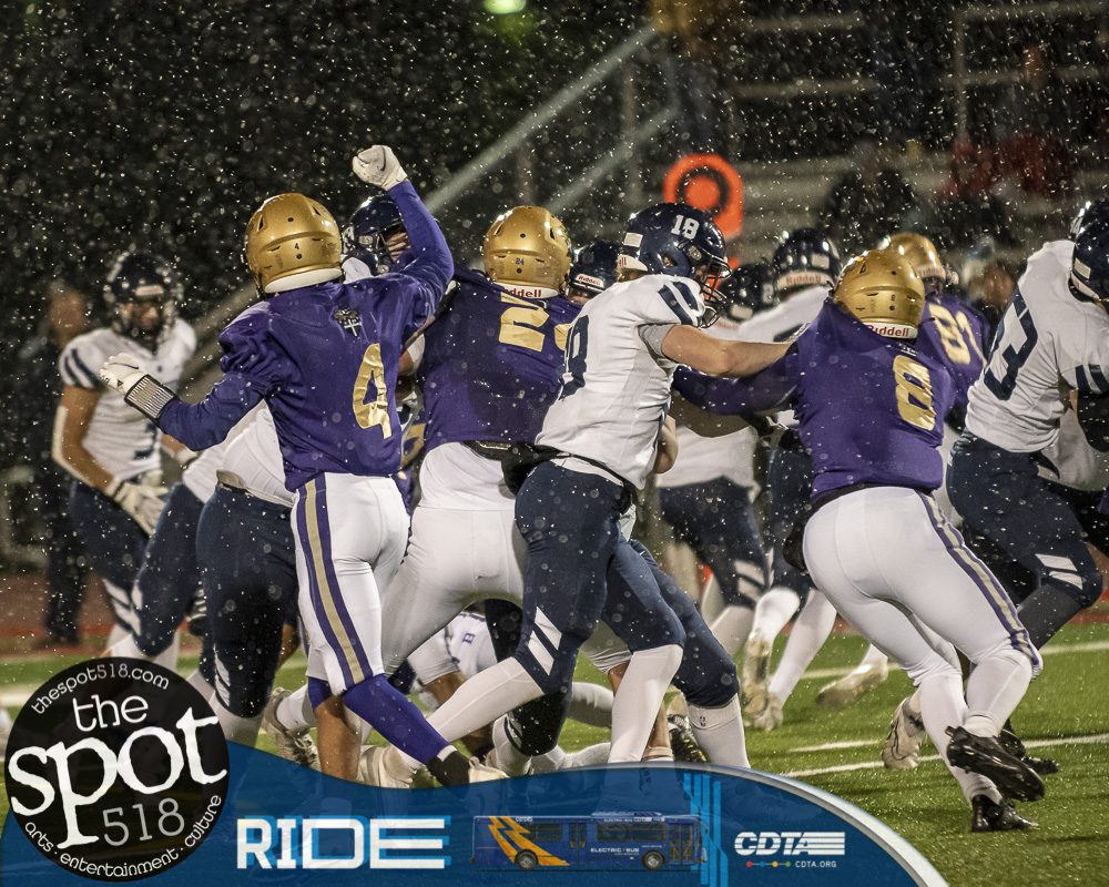 CBA vs Pittsford in the State Regional Football Playoffs on November 18 at Guilderland
