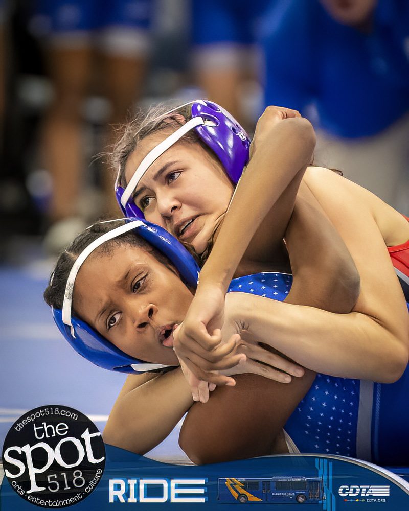 The first section II girls wrestling match in history Nov 30.