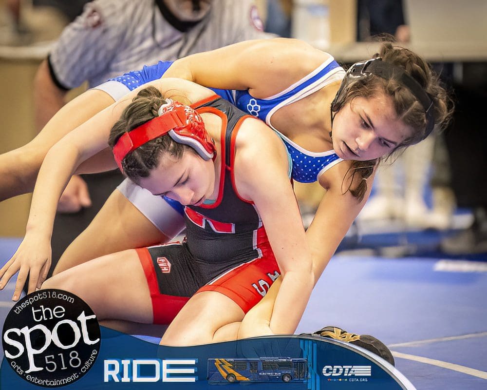 The first section II girls wrestling match in history Nov 30.