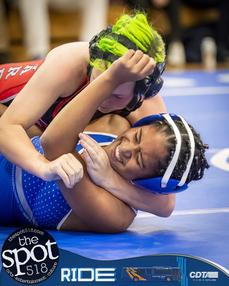 The first section II girls wrestling match in history Nov 30.