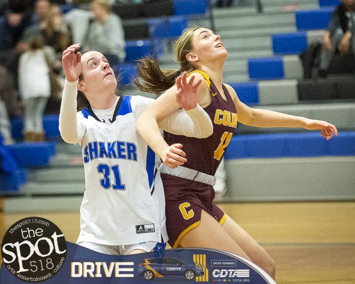 The battle of Colonie in Girls basketball. Raiders won the contest 54-33 on Friday, Feb. 3.