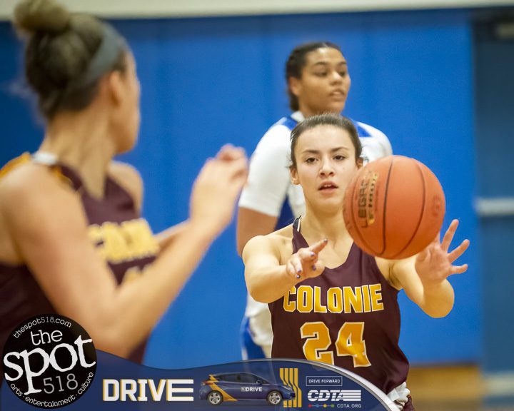 The battle of Colonie in Girls basketball. Raiders won the contest 54-33 on Friday, Feb. 3.