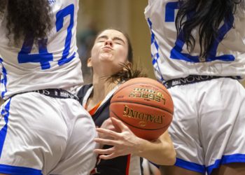 Bethlehem Girls Varsity Basketball team in the Section Two  class AA final on March 3 against Albany.
